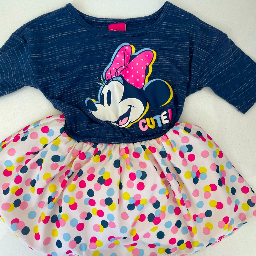 Little girls Disney Minnie Mouse Multi color dress